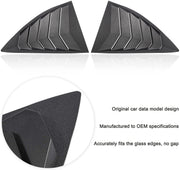 DURAFORCE 2PCS Quarter Side Window Louvers Cover For Chevy Camaro 2010-2015 SunShade Cover