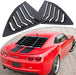 DURAFORCE 2PCS Quarter Side Window Louvers Cover For Chevy Camaro 2010-2015 SunShade Cover