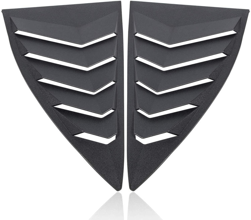 DURAFORCE 2PCS Quarter Side Window Louvers Cover For Chevy Camaro 2010-2015 SunShade Cover