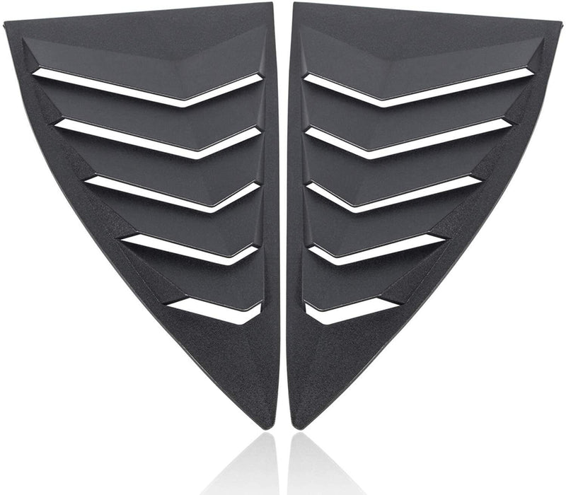 DURAFORCE 2PCS Quarter Side Window Louvers Cover For Chevy Camaro 2010-2015 SunShade Cover