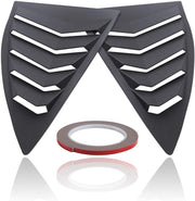 DURAFORCE 2PCS Quarter Side Window Louvers Cover For Chevy Camaro 2010-2015 SunShade Cover