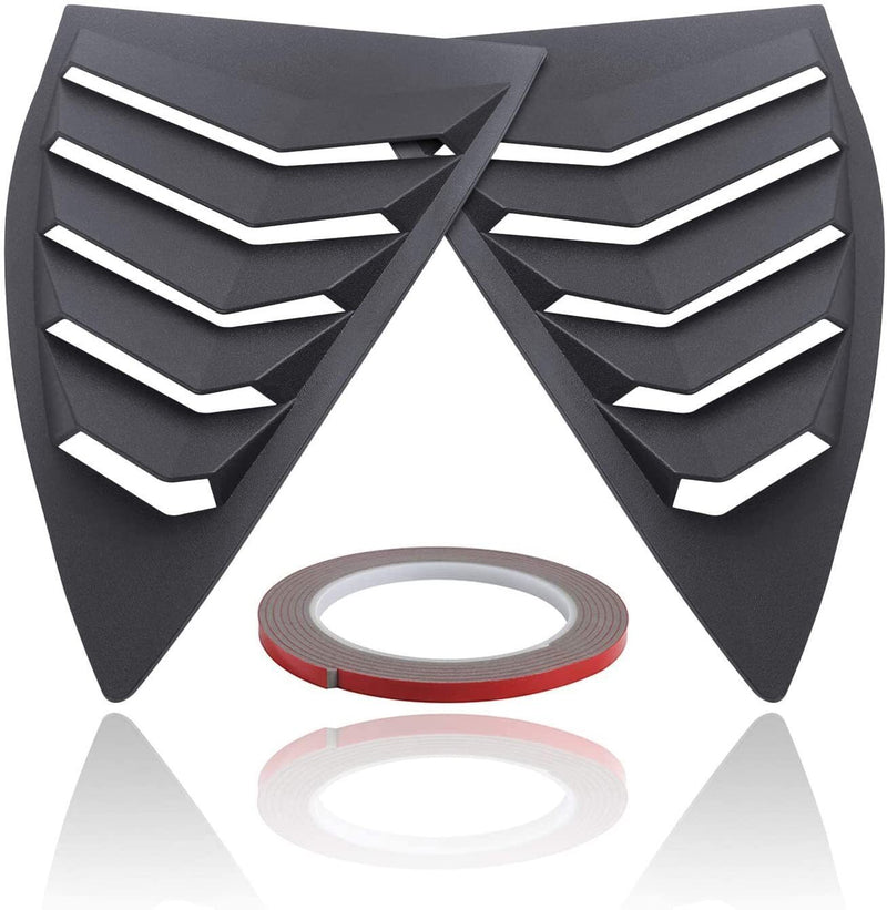 DURAFORCE 2PCS Quarter Side Window Louvers Cover For Chevy Camaro 2010-2015 SunShade Cover