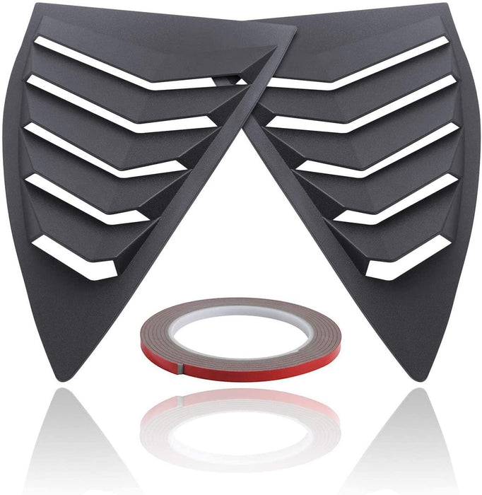 DURAFORCE 2PCS Quarter Side Window Louvers Cover For Chevy Camaro 2010-2015 SunShade Cover
