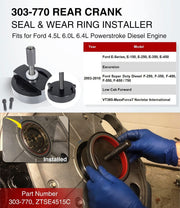 DURAFORCE 303-761 303-770 Front & Rear Crank Seal Installer Tool for Ford 6.0L Powerstroke
