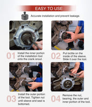 DURAFORCE 303-761 303-770 Front & Rear Crank Seal Installer Tool for Ford 6.0L Powerstroke
