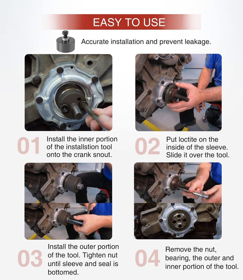DURAFORCE 303-761 303-770 Front & Rear Crank Seal Installer Tool for Ford 6.0L Powerstroke