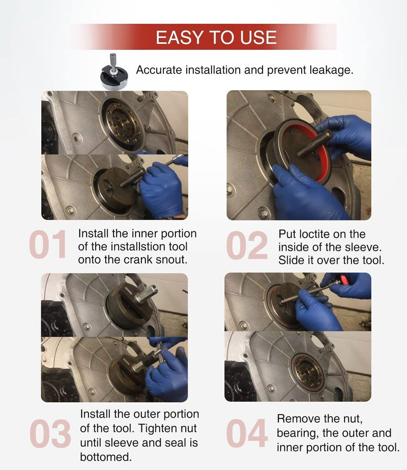 DURAFORCE 303-761 303-770 Front & Rear Crank Seal Installer Tool for Ford 6.0L Powerstroke
