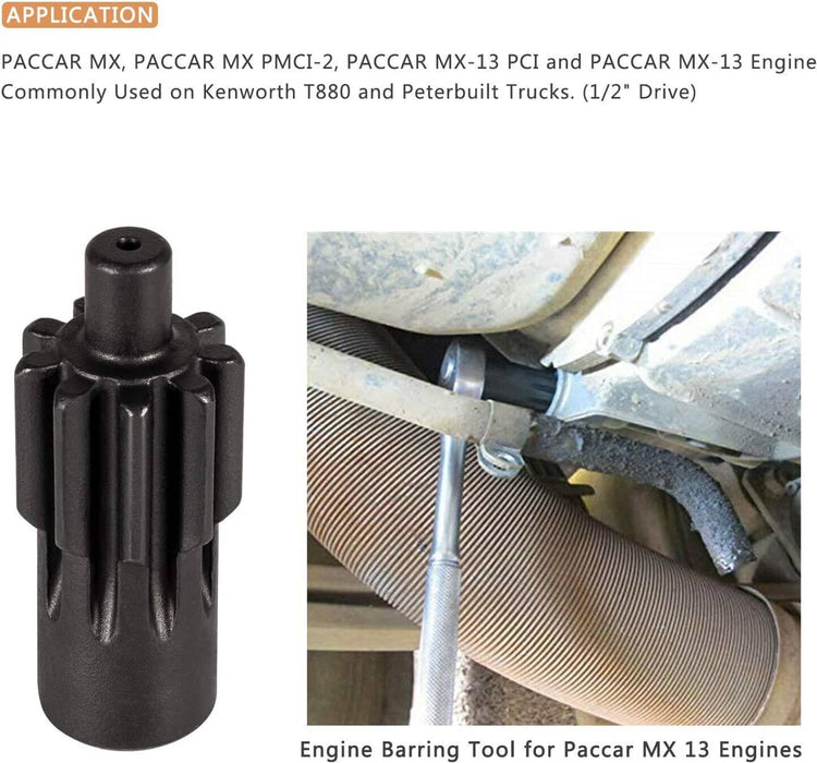 Engine Block Rotation Tool Engine Barring Tool for Paccar MX 13 & Engine Barring/Rotating Tool fo ...