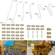 DURAFORCE For Caterpillar CAT 3406 Fuel Injection Line Kit 3406B 3406C 1917942 1917943