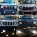 DURAFORCE 2X Front Angry Eyes Style Light Headlight Trim Cover For Jeep Patriot 2011-2017