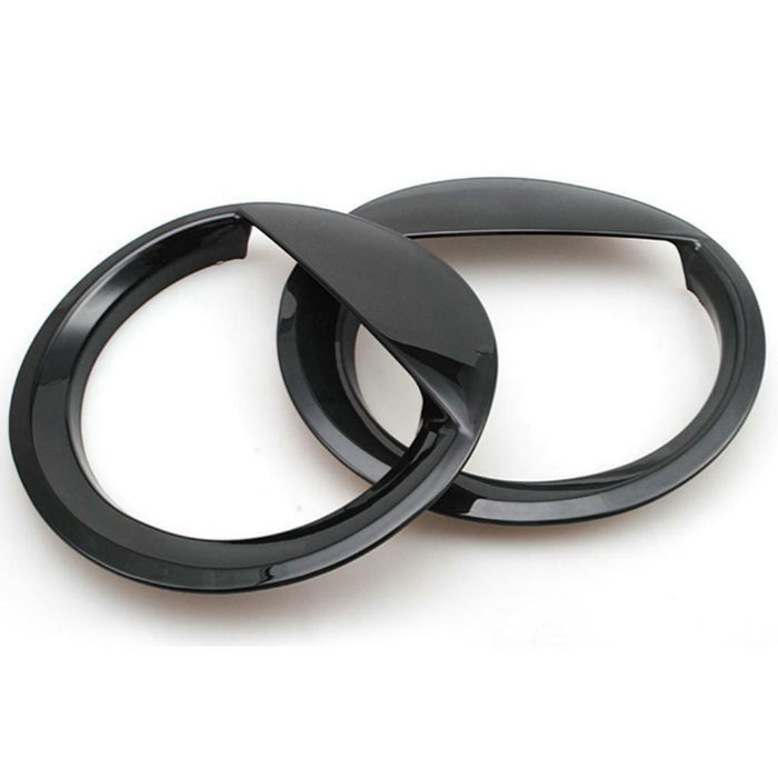 DURAFORCE 2X Front Angry Eyes Style Light Headlight Trim Cover For Jeep Patriot 2011-2017