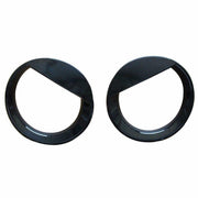 DURAFORCE 2X Front Angry Eyes Style Light Headlight Trim Cover For Jeep Patriot 2011-2017