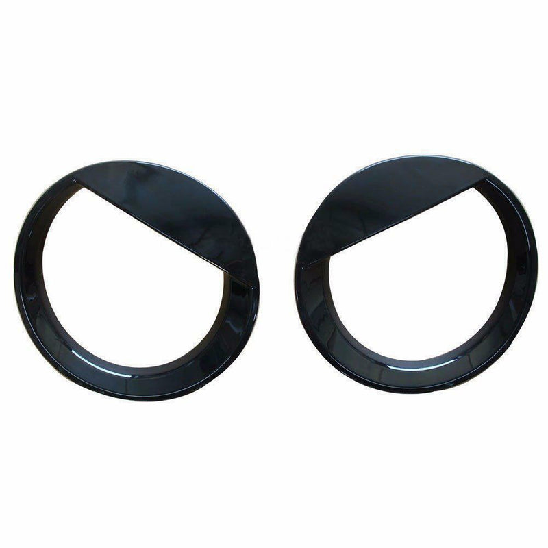 DURAFORCE 2X Front Angry Eyes Style Light Headlight Trim Cover For Jeep Patriot 2011-2017