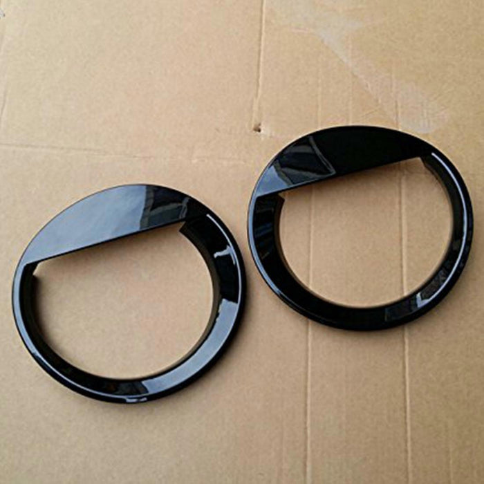 DURAFORCE 2X Front Angry Eyes Style Light Headlight Trim Cover For Jeep Patriot 2011-2017