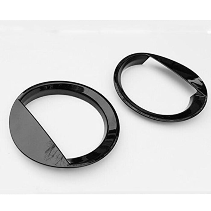 DURAFORCE 2X Front Angry Eyes Style Light Headlight Trim Cover For Jeep Patriot 2011-2017