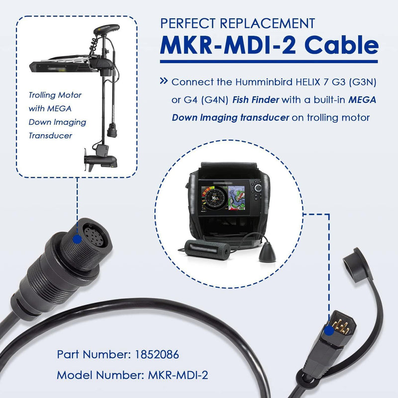 DURAFORCE MKR-MDI-2 HB Helix-7 Adapter Cable 1852086 for Hummingbird Helix 7 G3 or G3N G4