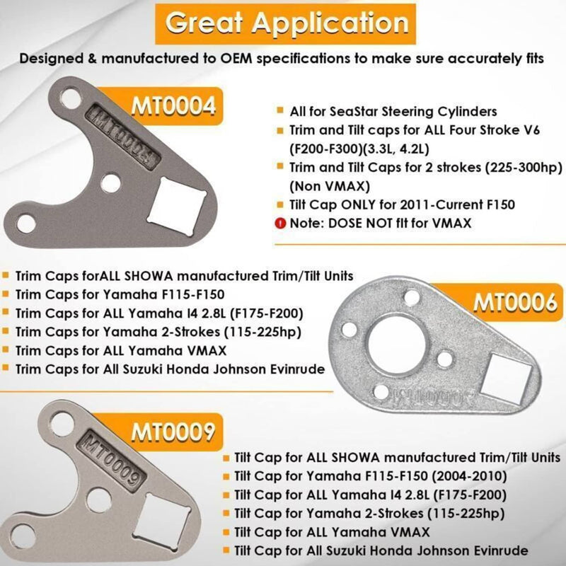 DURAFORCE Trim/Tilt Pin Wrench Set MT0004 MT0006 MT0009 for Yamaha Suzuki Johnson Outboard