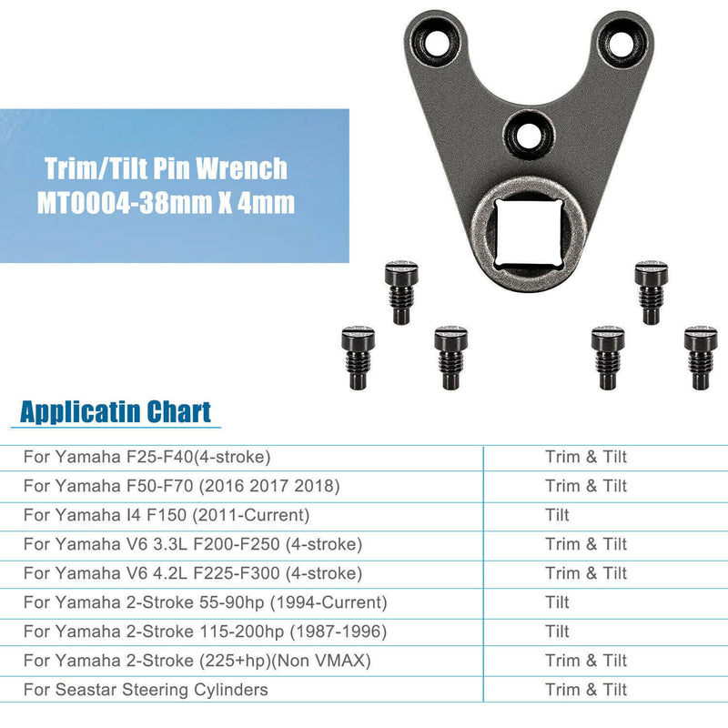 DURAFORCE Trim/Tilt Pin Wrench Set MT0004 MT0006 MT0009 for Yamaha Suzuki Johnson Outboard
