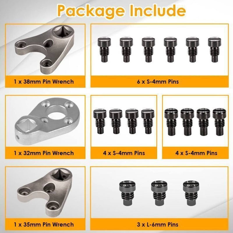 DURAFORCE Trim/Tilt Pin Wrench Set MT0004 MT0006 MT0009 for Yamaha Suzuki Johnson Outboard
