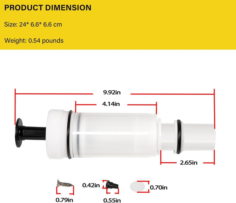 DURAFORCE C-100500-K Flushmate Flush Valve Cartridge For Tank Systems Series 500 501 503