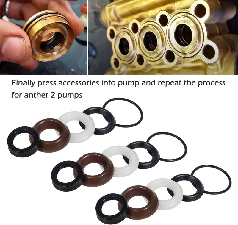 DURAFORCE Packing Kit Pressure Washer Pump Seal Repair Accessory Kit 5019006400 Comet ZWD