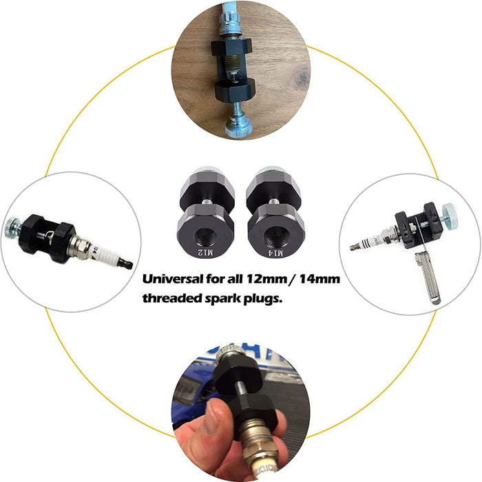 DURAFORCE 12mm &14mm Engine Spark Plug Caliper Universal Precision Car Spark Plug Gap Tool
