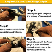 DURAFORCE 12mm &14mm Engine Spark Plug Caliper Universal Precision Car Spark Plug Gap Tool
