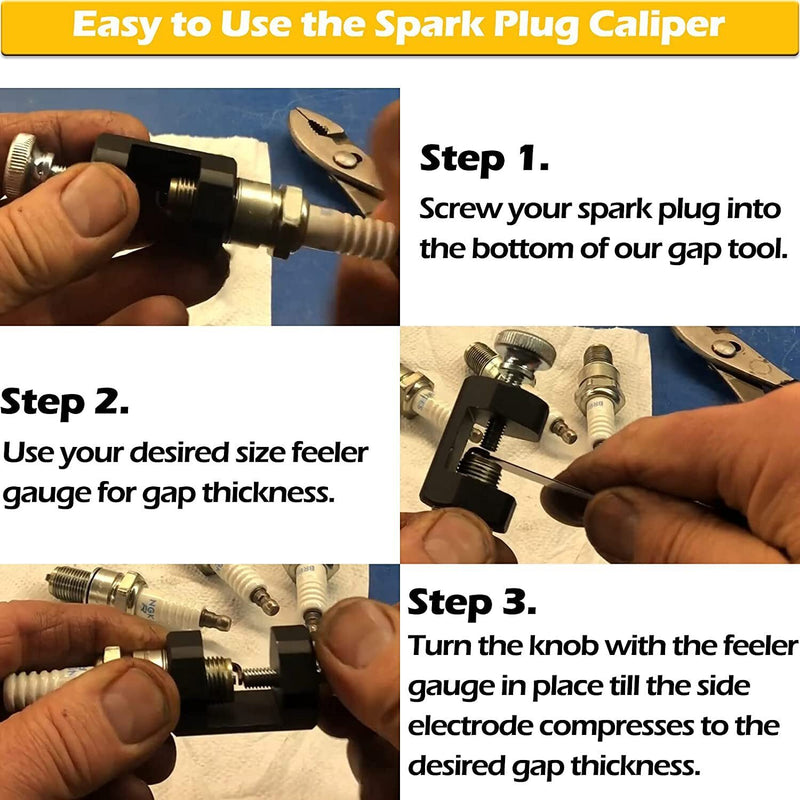 DURAFORCE 12mm &14mm Engine Spark Plug Caliper Universal Precision Car Spark Plug Gap Tool