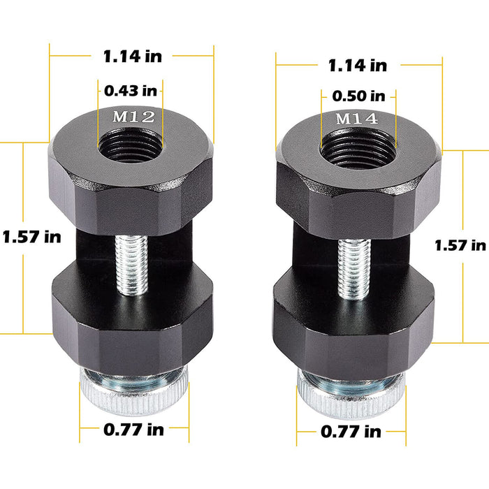 DURAFORCE 12mm &14mm Engine Spark Plug Caliper Universal Precision Car Spark Plug Gap Tool