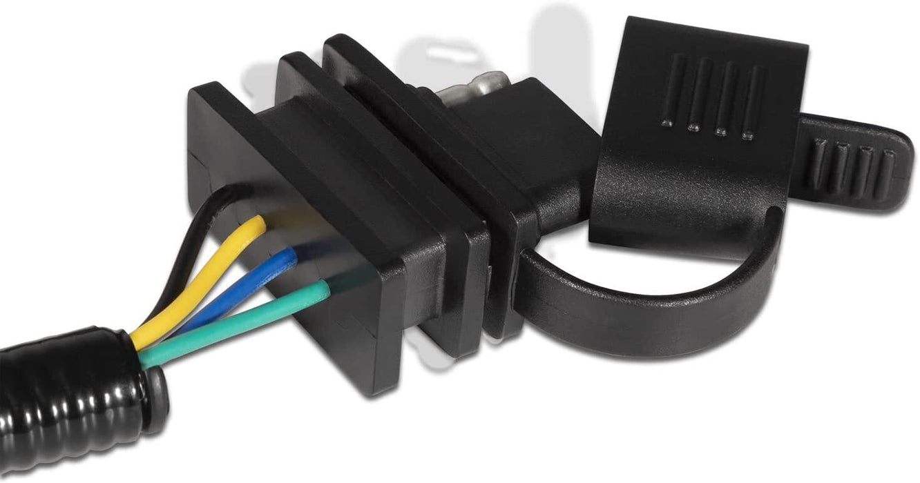 DURAFORCE 70.5" 4-Way Tow Hitch Wiring Harness For 07-18 Jeep Wrangler JK Trailer 17275.01