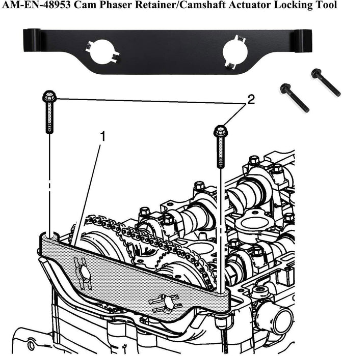 DURAFORCE 6677 Timing Chain Retainer Set EN-48749 & EN-48953 Cam Phaser Actuator Lock Tool