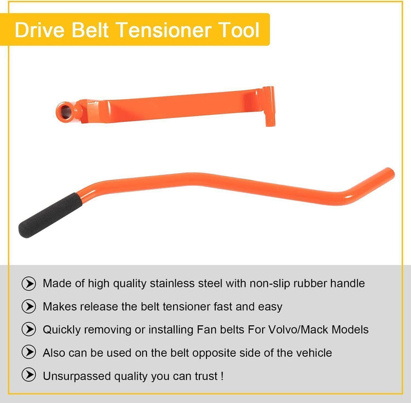 DURAFORCE 924-5528 Drive Belt Tensioner Removal and Install Tool For 2006-2016 Mack &Volvo