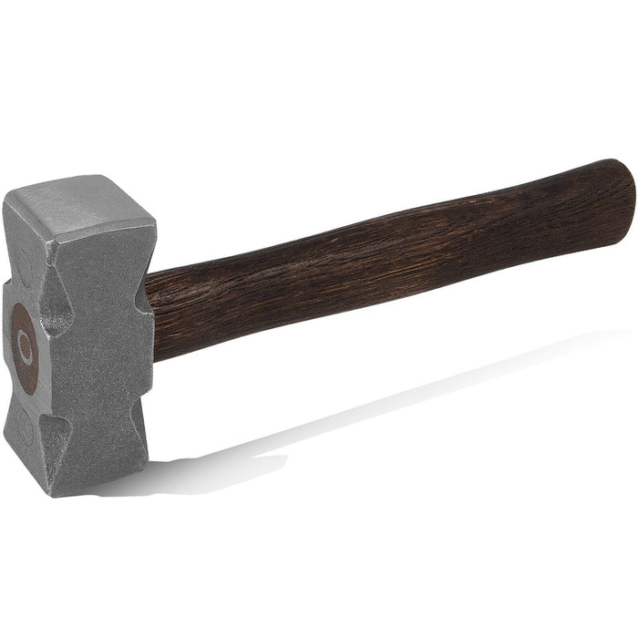 DURAFORCE 2.2LB Forging Square Hammer for Farrier Bladesmithing Blacksmith Anvil Knife