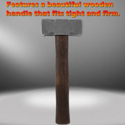 DURAFORCE 2.2LB Forging Square Hammer for Farrier Bladesmithing Blacksmith Anvil Knife