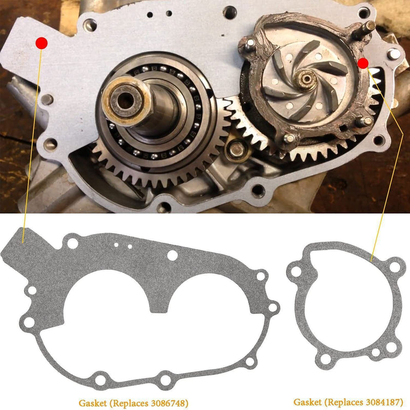 DURAFORCE For Polaris Water Pump Rebuild Kit Bearing, Seal & Gaskets 400 & 400L 2 Stroke
