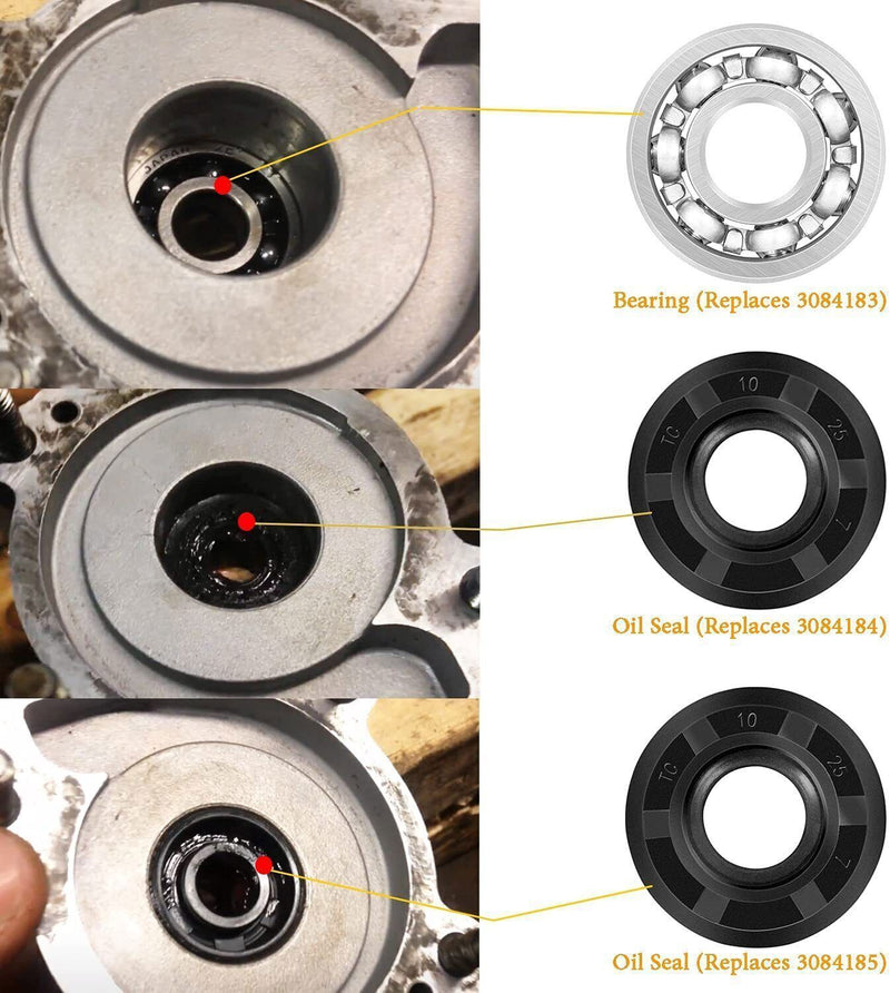 DURAFORCE For Polaris Water Pump Rebuild Kit Bearing, Seal & Gaskets 400 & 400L 2 Stroke