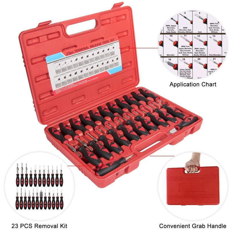 DURAFORCE Universal Wire Terminal Electrical Connector Crimp Pin Removal Release Tool Kit
