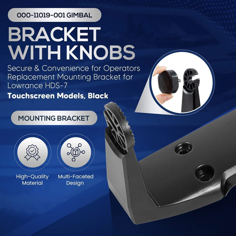 DURAFORCE 000-11019-001 Gimbal Bracket for Lowrance HDS-7 Gen3/Gen2 Touch, HOOK-7, Elite-7