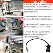 DURAFORCE Intake Air Temperature Sensor 97381182 For 2006-2010 GM LBZ / LMM 6.6L Duramax