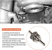 DURAFORCE Intake Air Temperature Sensor 97381182 For 2006-2010 GM LBZ / LMM 6.6L Duramax