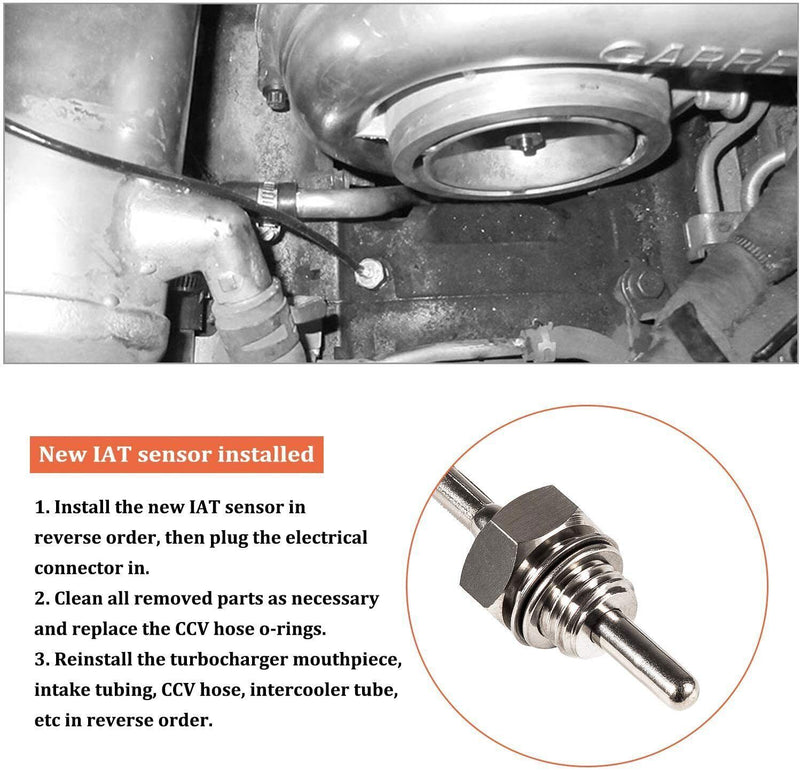 DURAFORCE Intake Air Temperature Sensor 97381182 For 2006-2010 GM LBZ / LMM 6.6L Duramax