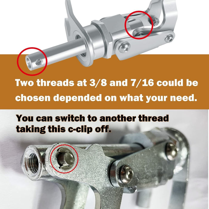 DURAFORCE 66784 Stud Mount Valve Spring Compressor Remove & Install for all 3/8" & 7/16"
