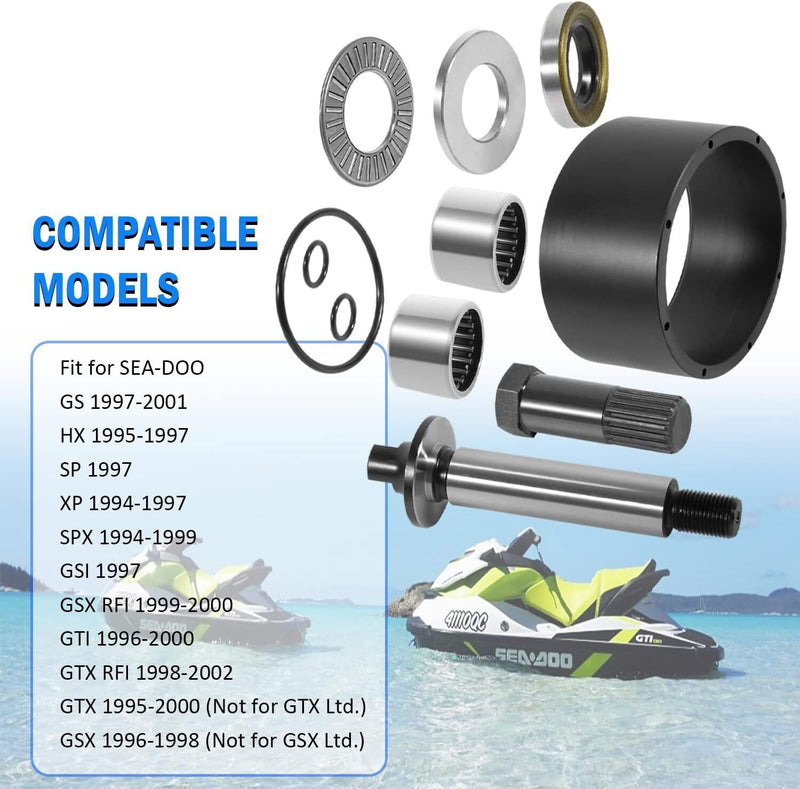 DURAFORCE Complete Jet Pump Rebuild Kit for SeaDoo GTX RFI RX RXDI XP Limited GSX GTS LRV