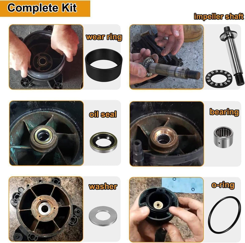 DURAFORCE Complete Jet Pump Rebuild Kit for SeaDoo GTX RFI RX RXDI XP Limited GSX GTS LRV