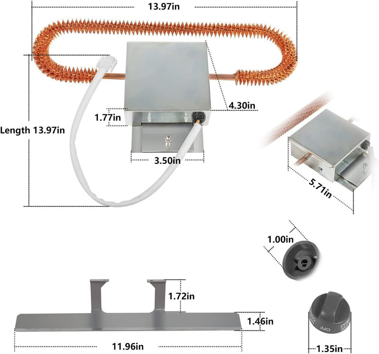 DURAFORCE 9233-4551 Electric Heating Element Kits RV Heat Strip Fits for Coleman Mach A/C