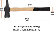 DURAFORCE 0000811-1000 Blacksmith Hammer Knife Making Bladesmith Anvil Forge Tongs Tool