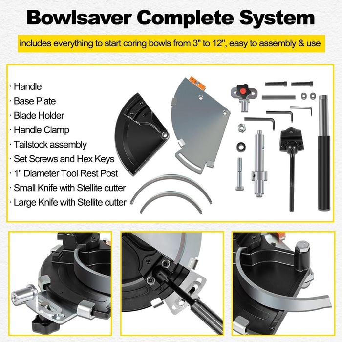 DURAFORCE For Woodcut Bowlsaver Bowl Coring System/Bowlsaver Complete System