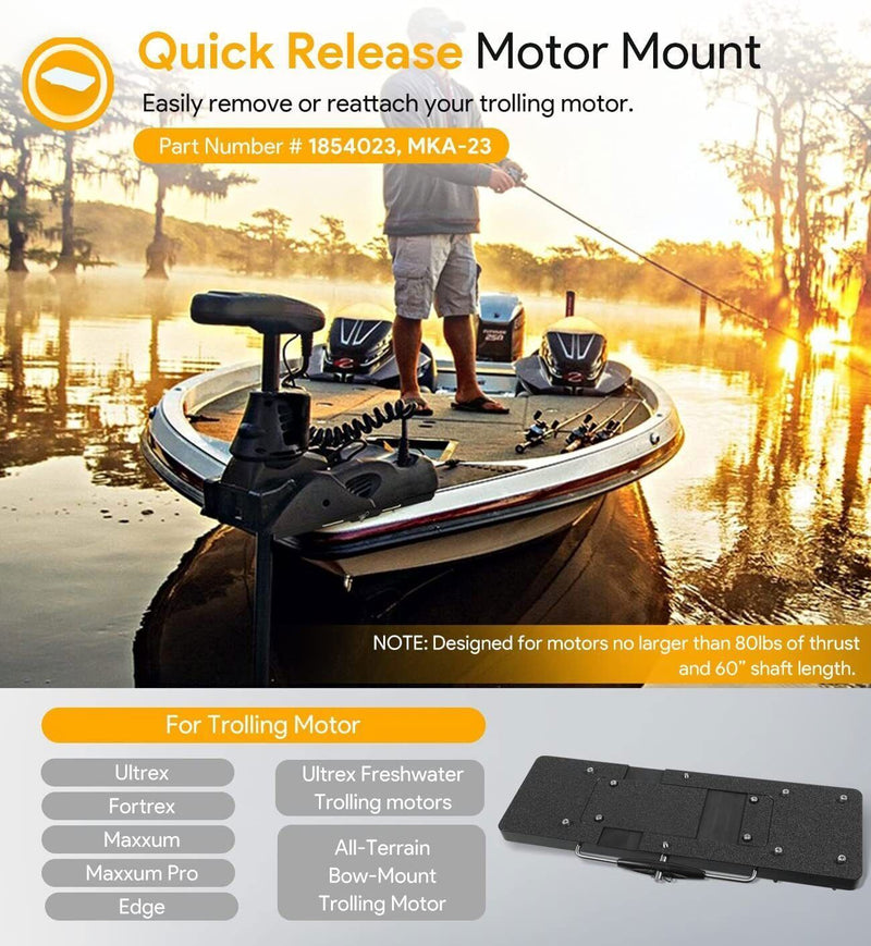 DURAFORCE MKA-23 1854023 Composite Quick Release Bracket for Electric Steer Trolling Motor