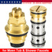 DURAFORCE 1423 Balancing Spool 132343 & 12318 Stop-Check Valve Kit for Moen Tub and Shower