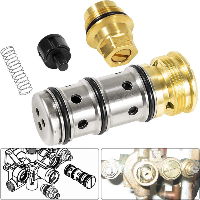 DURAFORCE 1423 Balancing Spool 132343 & 12318 Stop-Check Valve Kit for Moen Tub and Shower